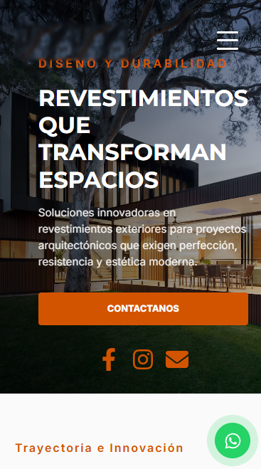 Ejemplo de diseño web profesional